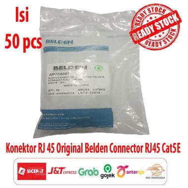 Konektor RJ 45 Original Belden Connector RJ45 Cat5E Isi 50pcs