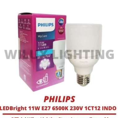 Philips LED Bright 11W E27 6500K (Cool Day Light) putih