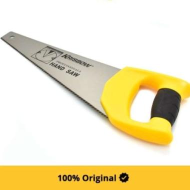 Krisbow Handsaw Gergaji Tangan Gergaji Kayu 2 Sudut 14 Inchi