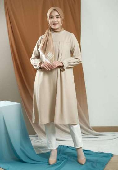 Zoya Tunik Malva Midi Dress M Khaki