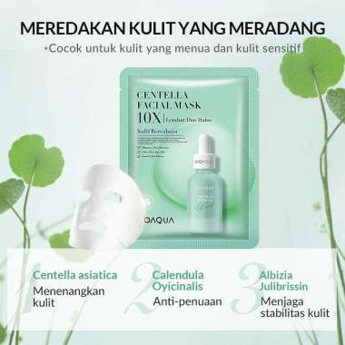 BIOAQUA FACIAL MASK 10X SERIES, Warna Centella