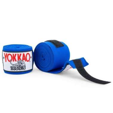 Handwrap Muaythai Premium Elastis 5 Meter Hand Wrap Tinju Strap MMA 5M Biru