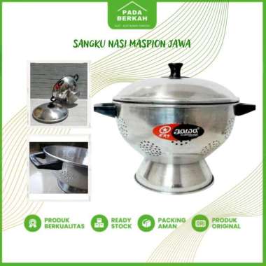 Tempat Nasi Alumunium Sangku Nasi Wakul Prasmanan JAWA Maspion 22cm