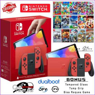 Nintendo Switch OLED Console Mario Red Edition CFW / OFW CFW/128GB