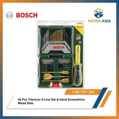 Mata Obeng & Mata Bor Set Bosch 40 pcs Titanium X-Line Set