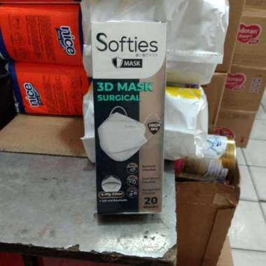 masker softies 3d surgical 20pcs