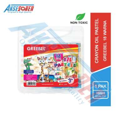 Oil Pastels Crayon Greebel [24 Warna] / Alat Tulis Gambar Pensil Krayon 24 pcs 18 Warna