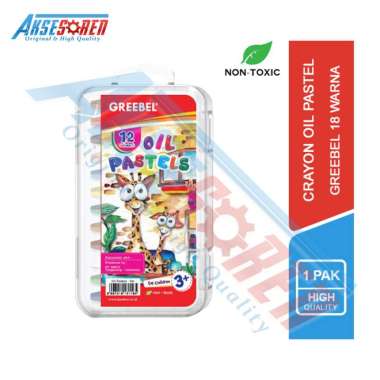 Oil Pastels Crayon Greebel [24 Warna] / Alat Tulis Gambar Pensil Krayon 24 pcs 12 Warna