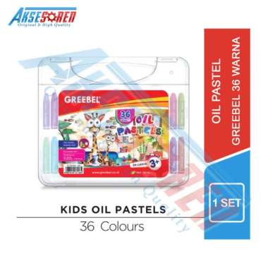 Oil Pastels Crayon Greebel [24 Warna] / Alat Tulis Gambar Pensil Krayon 24 pcs 36 Warna