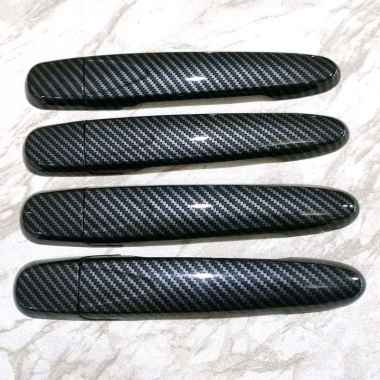 Cover handle pintu mobil Calya Sigra carbon