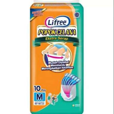 Lifree Pants Extra Serap M 10 - Popok Dewasa Celana Lifree Extra Serap M 10