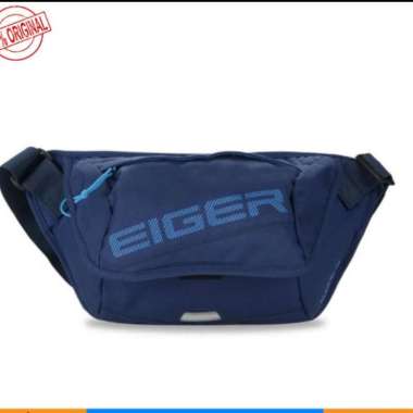 tas selempang Eiger alpine tas pinggang waist bag original Biru