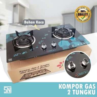 Kompor gas tanam omicko 2 tungku dan 3 tungku/kompor tanam/kompor gas Pake bubble 3 tungku