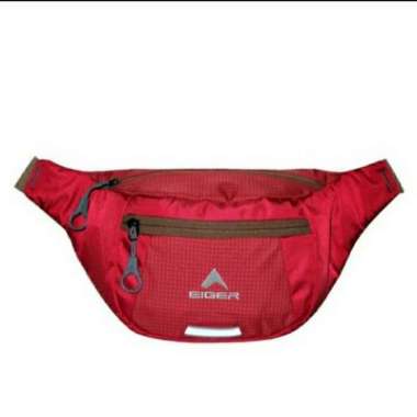 Tas Pinggang Eiger Gradient L 1F Waist Bag Tas Selempang Outdoor Pria Merah