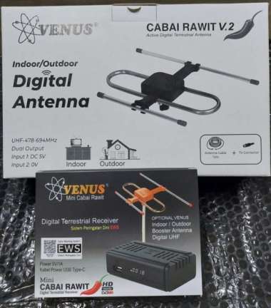 Set Top Box Mini TV DIGITAL DVB T2 /DVBT2 Venus Cabai Rawit Mini - STB Mini STB Mini+Ant V2