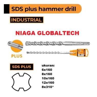 INGCO MATA BOR SDS PLUS HAMMER DRILL MATA BOR BETON COLOK INGCO 8X160