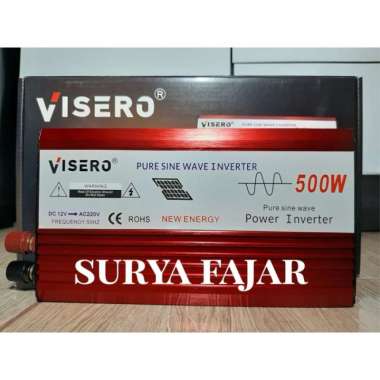 Inverter Pure Sine Wave Visero 500w VIO-500 PSW 500 Watt Sinus Murni Multicolor
