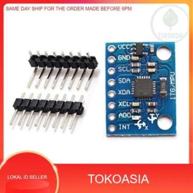 (Ready Stock) GY-521 MPU6050 Accelerometer Gyroscope 6 DOF 6-axis Module 16 Bit AD Converter Data Ou