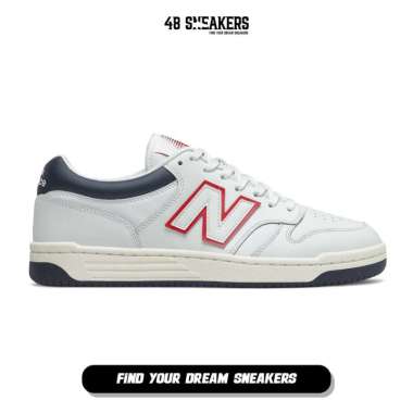 Sepatu Pria New Balance BB480 White Navy Red (BB480LWG) Original 44