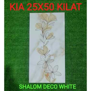 Keramik Kia 25x50 Shalom Deco White - Kilat