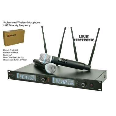 Mic Microphone Wireless UHF Diversity dBvoice Pro-X800 Pro X800 ORIGINAL