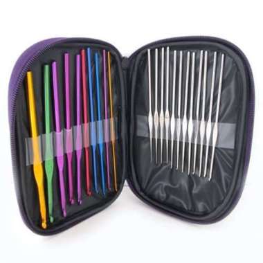 Alat Jarum Rajut Aluminium Hakpen Hak Pen Crochet hook