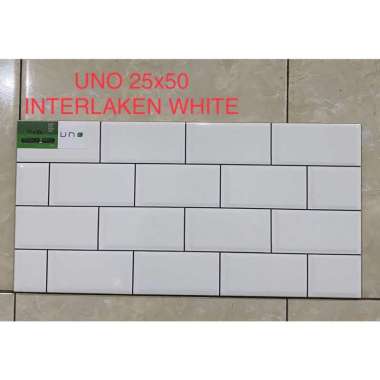 Keramik Uno 25x50 Interlaken White - Kilat