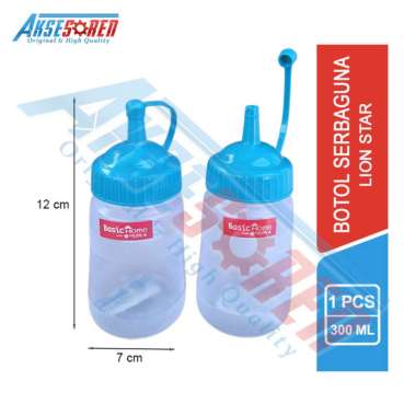 Aksesoren Botol Kecap Lion Star [BTS-2 / 300 Ml] / Rassa Sauce Bottle / Tempat Saus / Bumbu Dapur Ra