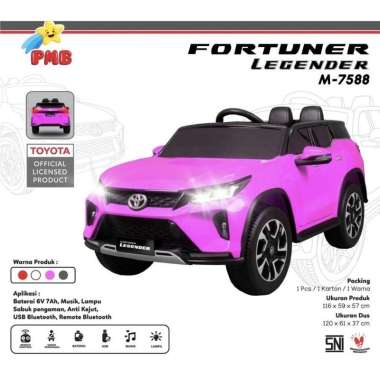 PMB Mainan Mobil Aki Anak Toyota extra buble Pink 7588