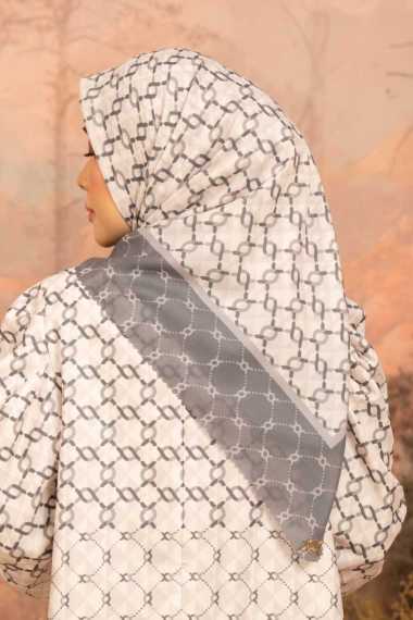 Klamby - Calya Monogram Scarf Pavement