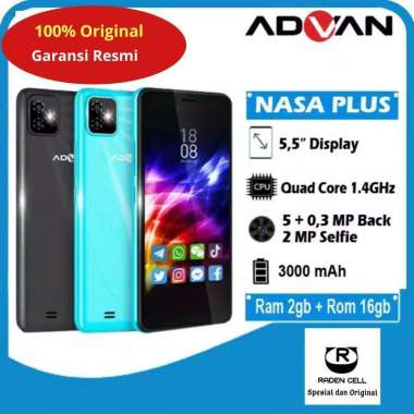 Advan Nasa Plus Ram 2/16 Handphone Android 4G LTE Murah HP Android 4G Murah Garansi Resmi 1 Tahun