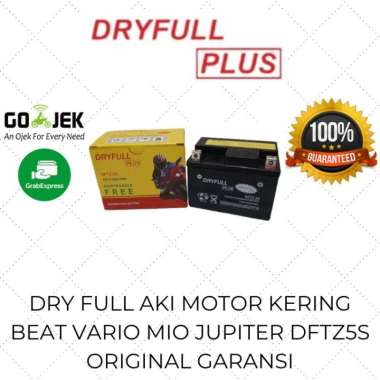 Aki Kering Motor Beat Vario 110 Mio Dry Full Plus DFTZ-5S / Aki Motor 5 Ampere Original Garansi
