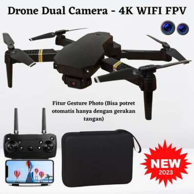 Drone Dual Camera 4K / Drone Pemula dual Camera / Drone Wifi Fpv Multicolor
