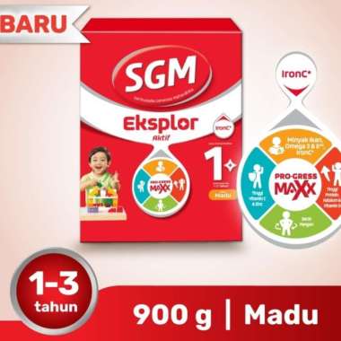 SGM Eksplor 1 Plus Susu Pertumbuhan 1-3 Tahun 900g 900 gram madu