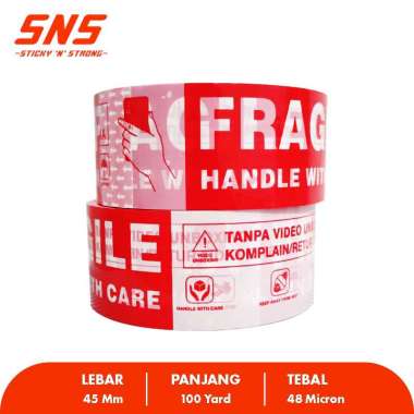 Lakban unboxing fragile mix 100 yard