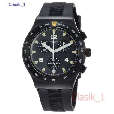Original 100%!! Jam Tangan Pria SWATCH YVB405 chononero hitam Garansi Resmi 2 Tahun
