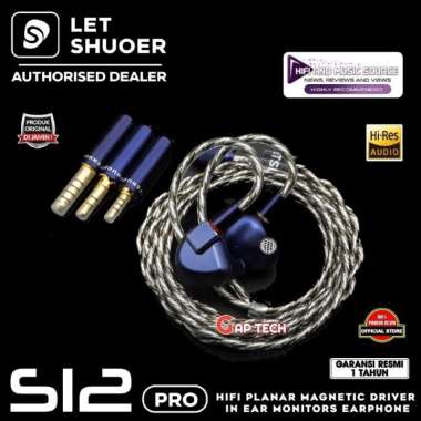 Letshuoer S12 Pro / S12Pro Hi-Fi Planar Magnetic Driver Earphone IEM ORIGINAL