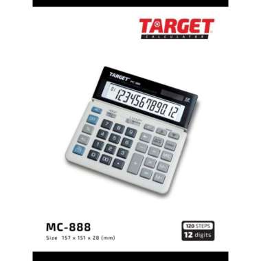 Calculator TARGET MC-888 12 Digits Desktop Display Check & Correct