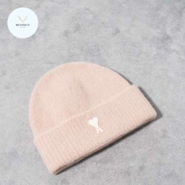 AMI PARIS Ami de coeur beanie - 100% Authentic - Aquamarine Rose poudre