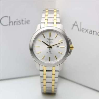 ALEXANDRE CHRISTIE AC 1017 AC1017 WANITA SILVER COMBI ORIGINAL