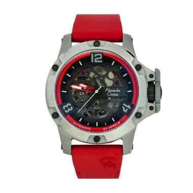 ALEXANDRE CHRISTIE AC 6295 LIMITED EDITION TITANIUM AUTOMATIC ORIGINAL RED NEW