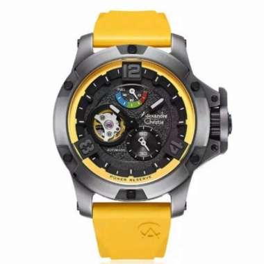 ALEXANDRE CHRISTIE AC 6295 LIMITED EDITION TITANIUM AUTOMATIC ORIGINAL YELLOW
