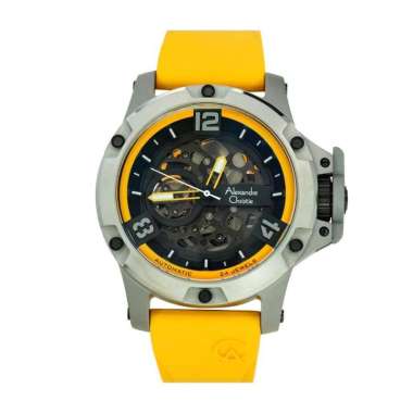 ALEXANDRE CHRISTIE AC 6295 LIMITED EDITION TITANIUM AUTOMATIC ORIGINAL YELLOW NEW