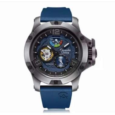 ALEXANDRE CHRISTIE AC 6295 LIMITED EDITION TITANIUM AUTOMATIC ORIGINAL BLUE NAVY