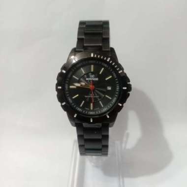 JAM TANGAN MIRAGE 8549 WANITA FULL BLACK ORIGINAL