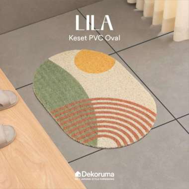 Dekoruma LILA Keset PVC Oval Anti Slip 40 x 60 cm