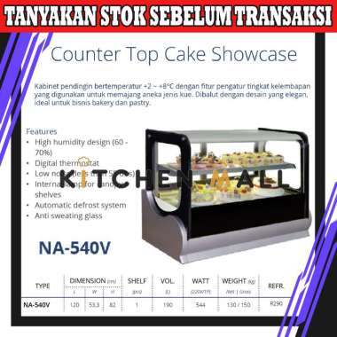 GEA NA-540V Countertop Cake Showcase / Kabinet Etalase Pendingin Kue