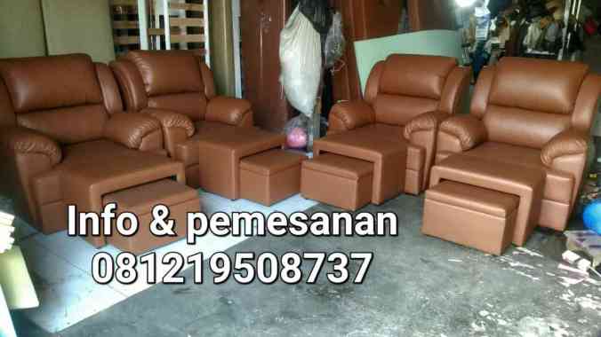 Sofa dagron model full busa caramel/kursi refleksi full busa/sofa pijat terapis terbaru!!!