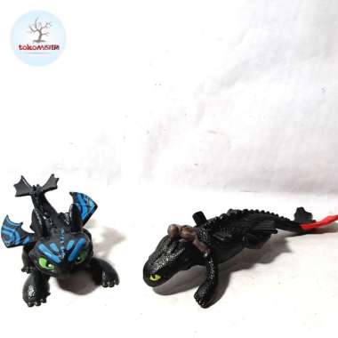 Naga Hitam Black Blue Toothless How To Train Your Dragon Httyd Toys