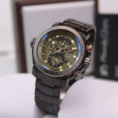 ALEXANDRE CHRISTIE AC 6565 BLACK GREEN STAINLESS. ORIGINAL